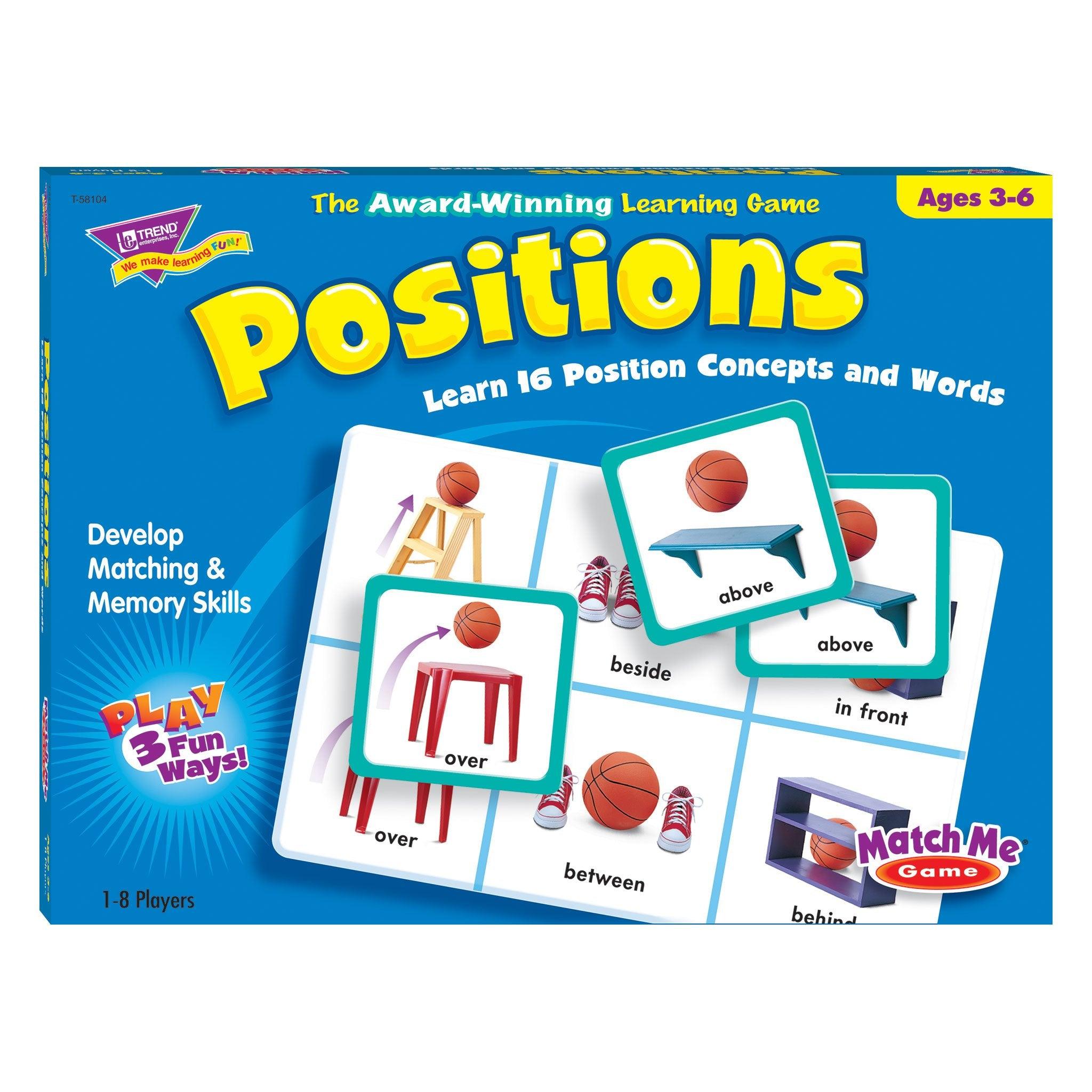 T58104 Matching Game Positions Box Front