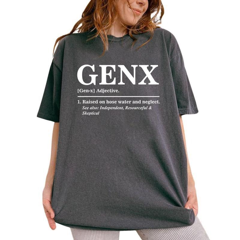 Gen X Raised On Hose Water And Neglect Tee, Vintage Inspired Graphic Tee Women, 90s Vibe Unhinged Shirts, Viral T-shirts...